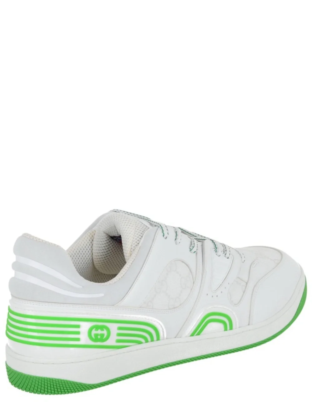 Gucci Basket Leather Low-Top Sneakers 14.5